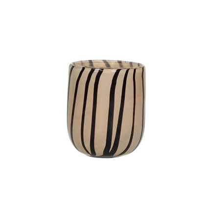 Pomax Cannes Vaas / Windlicht - Ivoor - Ø9 x H11 cm