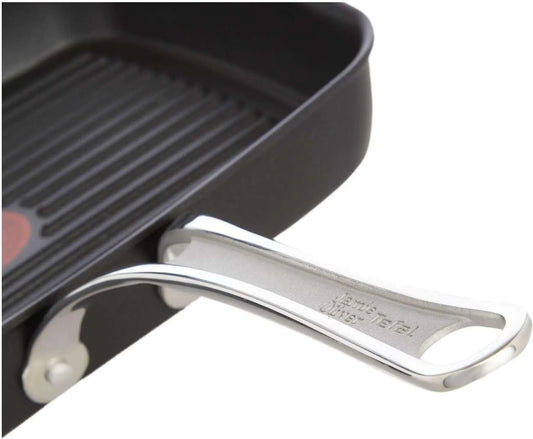 Tefal Jamie Oliver Grillpan 23 x 27 cm - Inductie – Titanium Antiaanbaklaag
