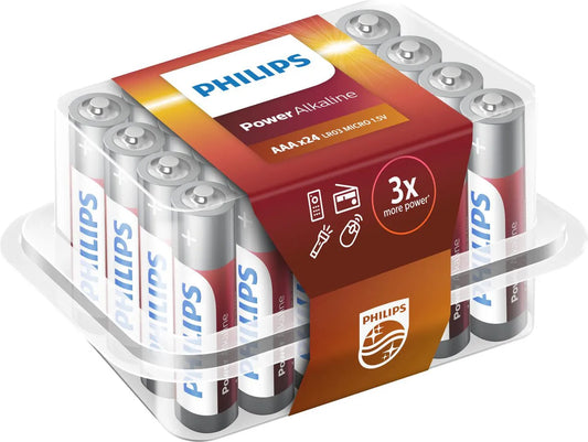Power alkaline batterijen AAA - 24 stuks