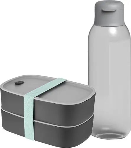 BergHOFF Lunchbox en Waterfles - 0,5 L - Grijs