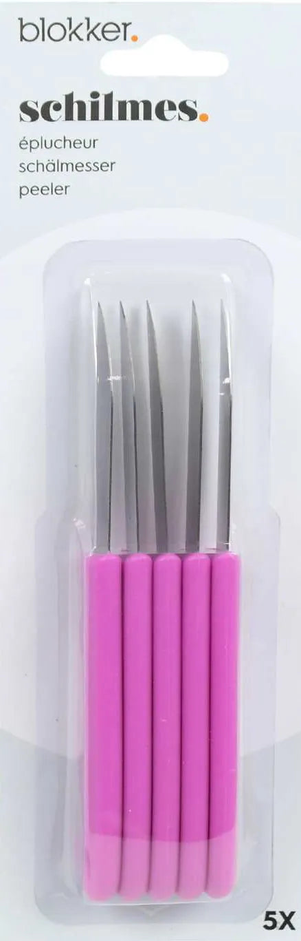 Blokker Schilmesjes Roze - 5 stuks