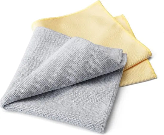 Brabantia Cleaning Set schoonmaakdoekjes grijs/geel - 2 stuks