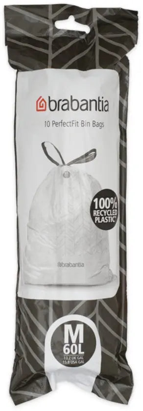 Brabantia PerfectFit Afvalzakken Code M - 60 liter - 10 stuks