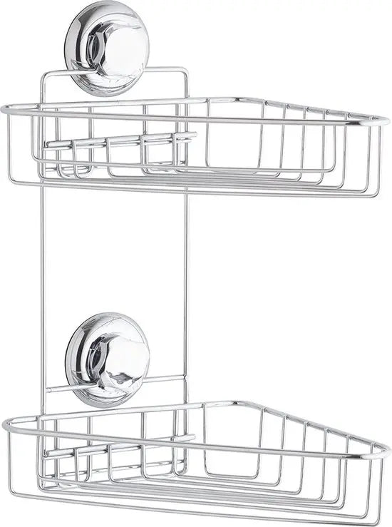 Compactor Bestlock dubbel hoekrek in chroom – 22 x 23,5 x 36 cm