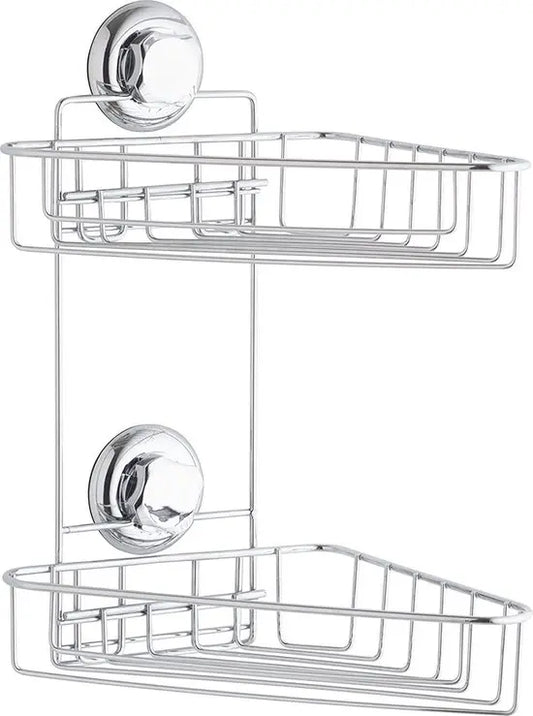 Compactor Bestlock dubbel hoekrek in chroom – 22 x 23,5 x 36 cm