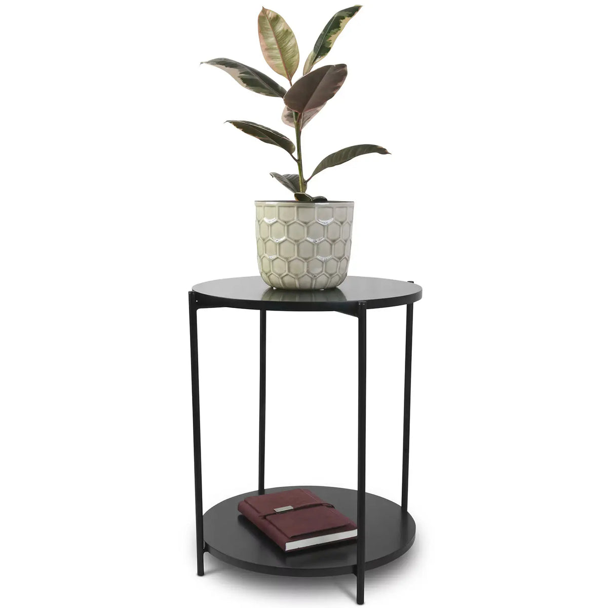 Day Bijzettafel Ø40 cm – Zwart MDF, 2 tafelbladen - foto 6
