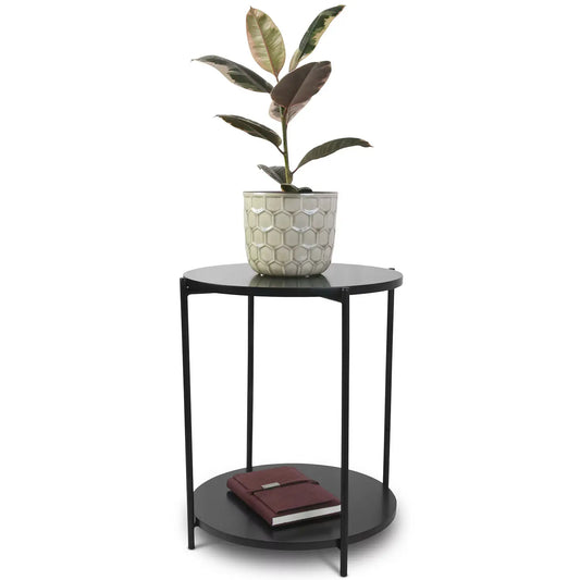 Day Bijzettafel Ø40 cm – Zwart MDF, 2 tafelbladen - foto 6