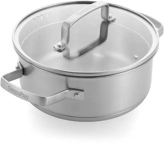 Greenpan Kookpan 18 cm met Deksel - RVS