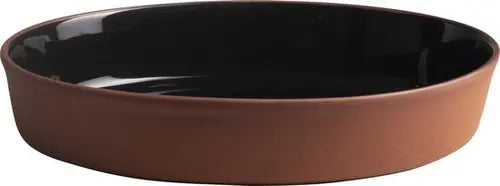 Gusta Ovenschaal - Zwart/Terracotta - 29,3x20x5,5cm