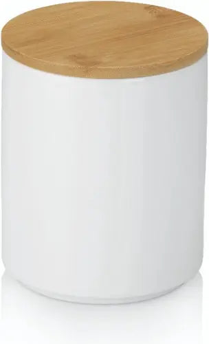 KELA Cady Voorraadpot - 1,2 L Wit Keramiek