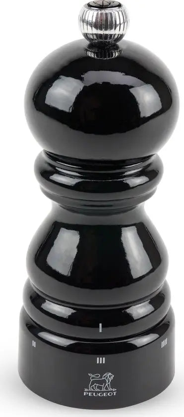 Peugeot Paris Zoutmolen 12 cm - Gelakt Beukenhout Zwart