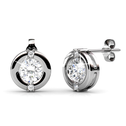 Yolora oorbellen met Swarovski kristal