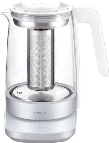 Zwilling Enfinigy Waterkoker met Thee-element - 1,7 L Glas Wit