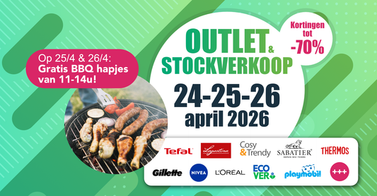 Van 24 tot 26 april: Merken Stocksale Weekend in Grimbergen