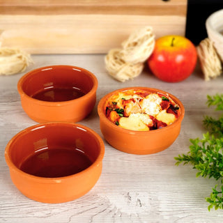 Excellent Houseware Terra Cotta Tapasschalen 200 ml - Set van 3