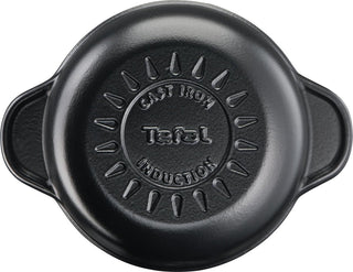 Tefal ronde gietijzeren braadpan 20 cm - Stevige pan voor bakken en braden