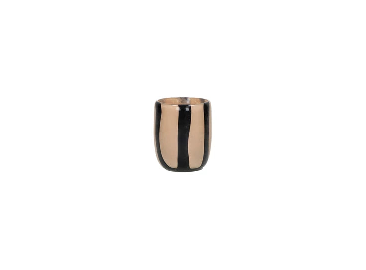 Pomax Cannes Vaas/Windlicht - Ivoor - 7x8 cm