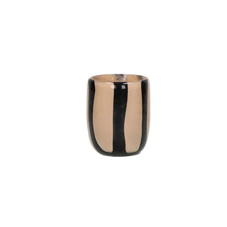 Pomax Cannes vaas en windlicht Ø 7 x H 8 cm - ivoor