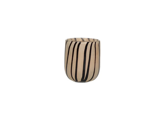 Pomax Cannes Vaas / Windlicht - Ivoor - Ø9 x H11 cm