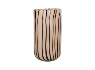 Pomax Cannes vaas en windlicht Ø 16 x H 30 cm - ivoor