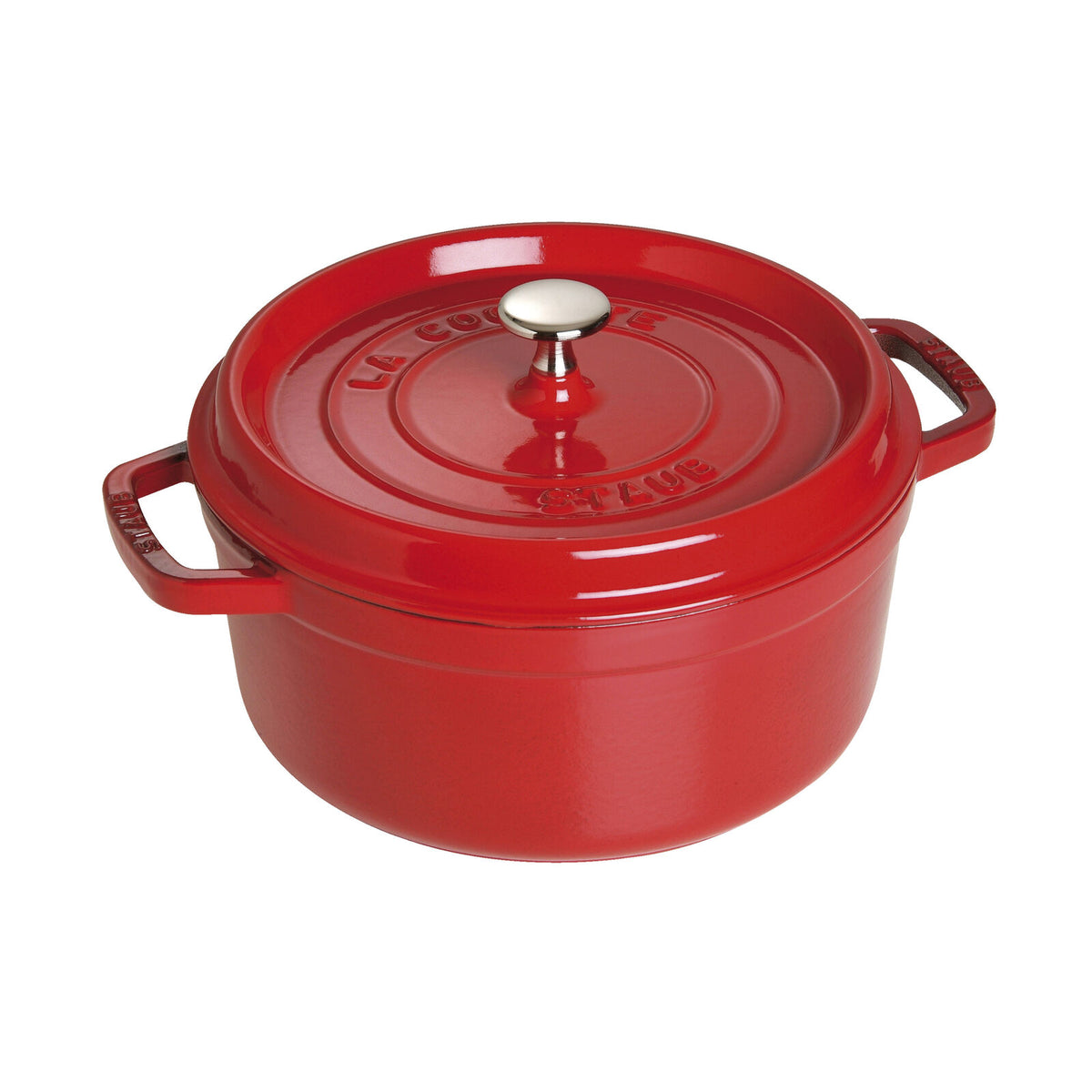 Staub Cocotte Rond 26 cm - Kersenrood – productfoto