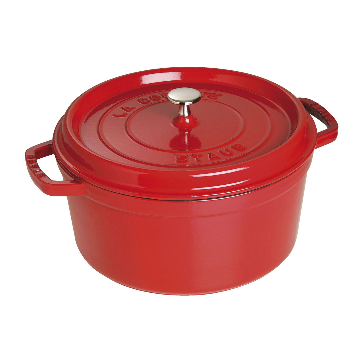 Staub Cocotte Rond 30 cm - Kersenrood – productfoto