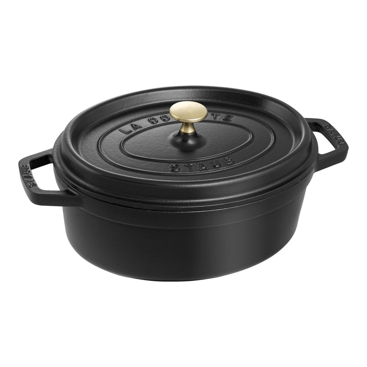 Staub Cocotte Ovaal 31 cm – Gietijzer Zwart 5,5 L – productfoto