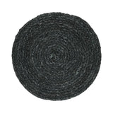 Pomax Tresse Placemat Rond - Mais - 38 cm - Zwart