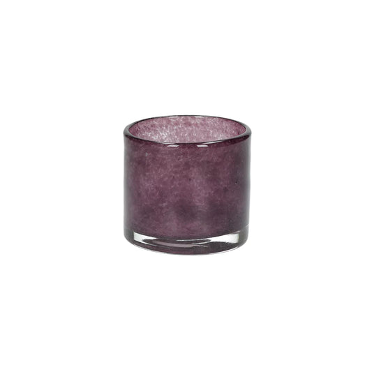 Pomax SKLO Theelichthouder - Glas - Aubergine - Ø 6 x H 6 cm