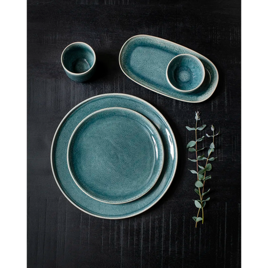 Pomax Audrey Dinerbord - Steengoed - Ø 27,5 cm - Wintergroen