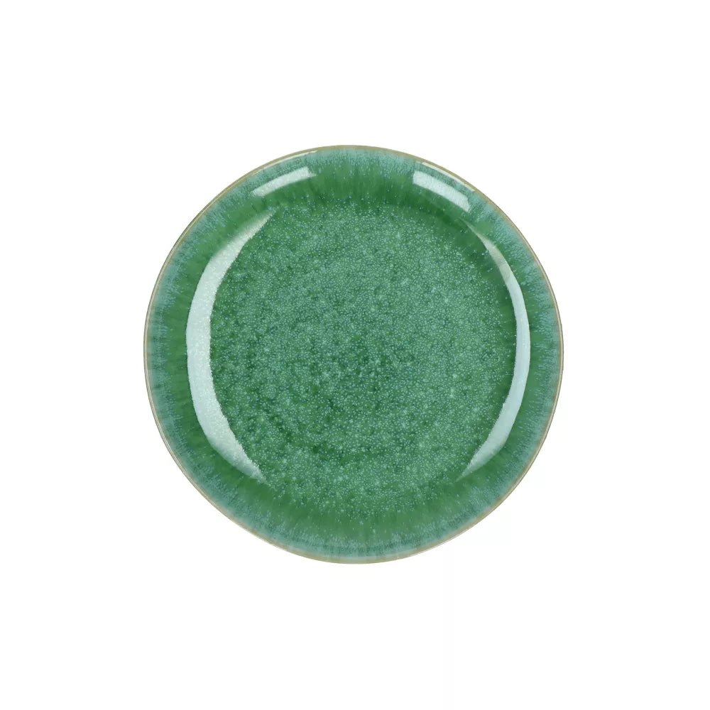 Pomax TREILLE Dessertbord - Steengoed - Ø 21 cm - Groen