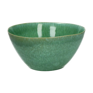 Pomax Treille saladekom steengoed Ø 25,5 cm - groen
