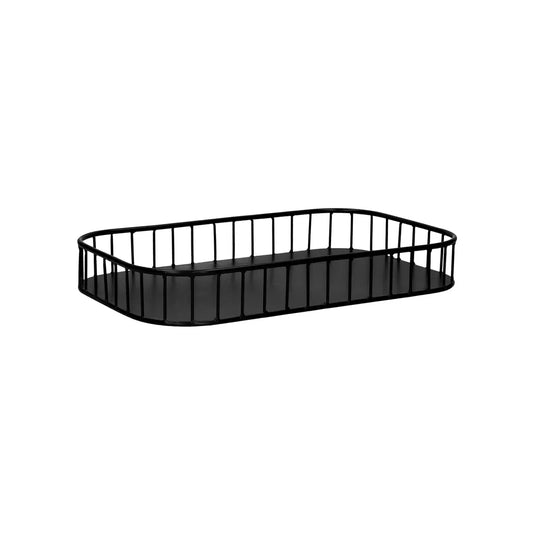 Pomax RAIL Dienblad - Metaal - 40 x 25 cm - Zwart