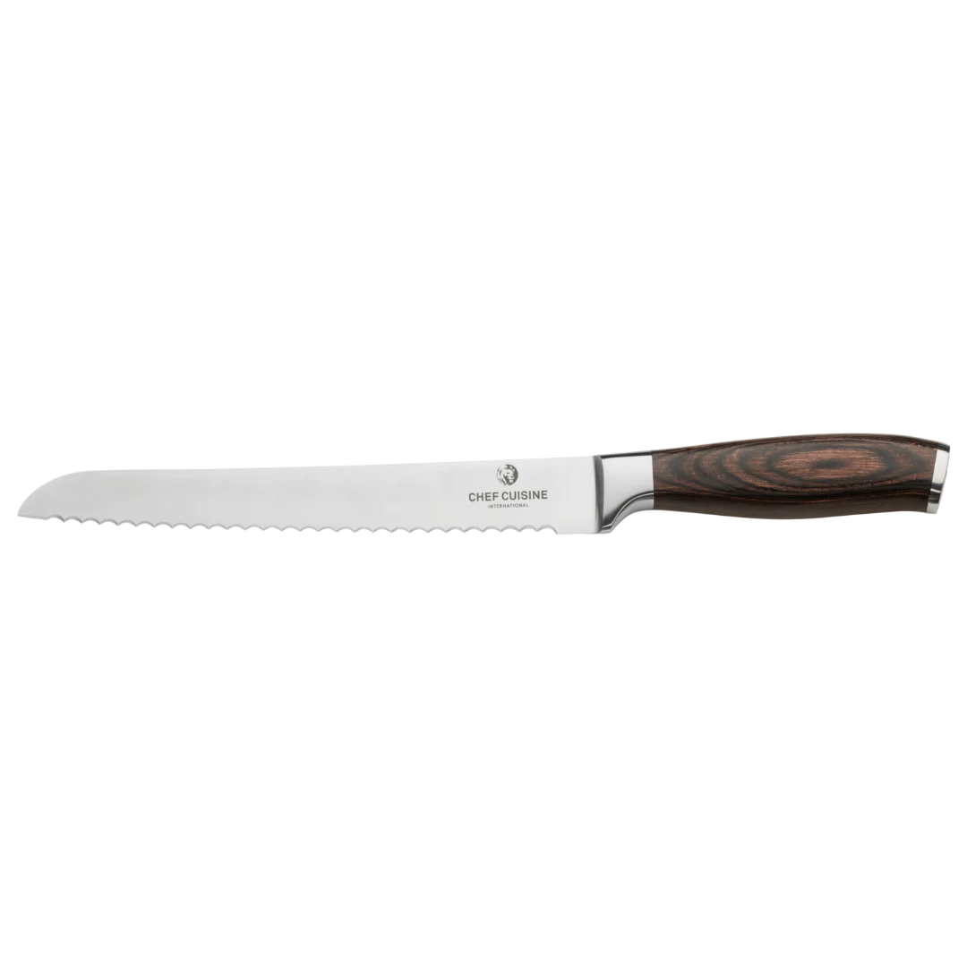 Sabatier Chef Cuisine Profi - Messenset Pakkahout met Bamboe Messenblok (6-delig)