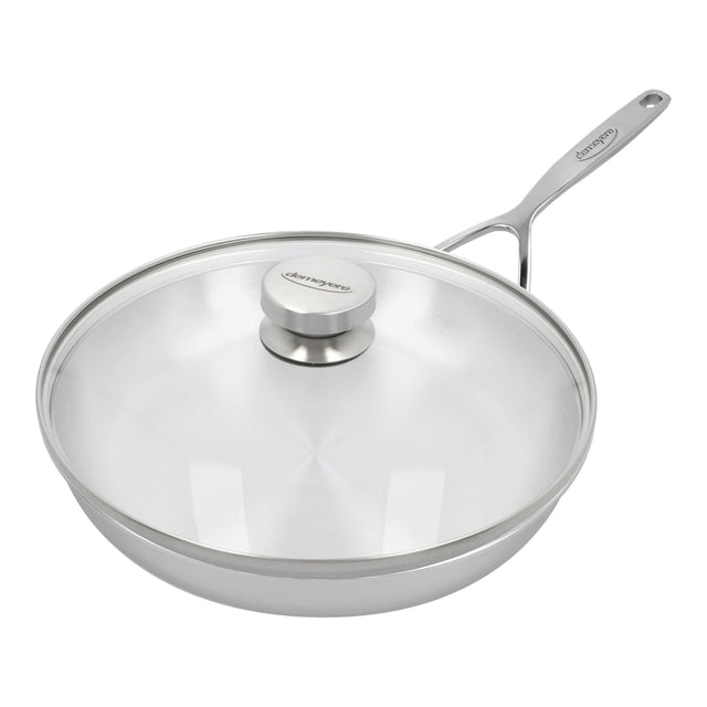 Demeyere Multiline 7 koekenpan 28 cm met glasdeksel – productfoto