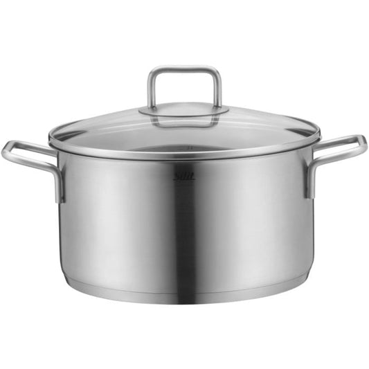 Silit kookpot met glazen deksel 24 cm - RVS kookpan voor dagelijks koken