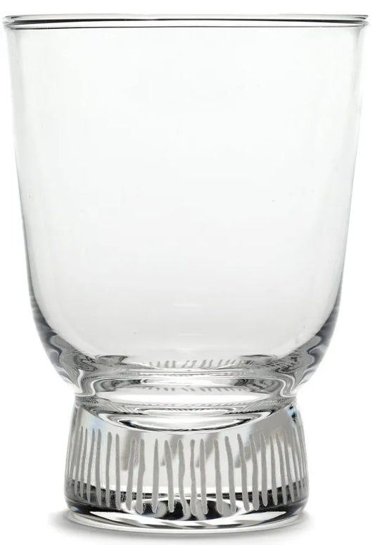 Serax X Ottolenghi Glazen Feast Stripes Sandblasted Silver - 25cl - 4 stuks