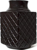 Fair Trade Vaas Suai Keramiek Zwart - 30cm