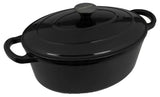 Le Bergier Ovale Cocotte Zwart - 4,3 L
