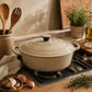 Le Bergier Ovale Cocotte Taupe - 4,3 L