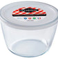 O Cuisine Bewaarbox Glas met Deksel Rond - 1,6L