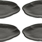 Serax X Sergio Herman Plate m Inku Black Ribbed - 13,9cm - 4 stuks