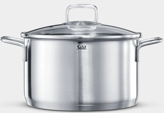 Silit kookpot met glazen deksel 24 cm - RVS kookpan voor dagelijks koken