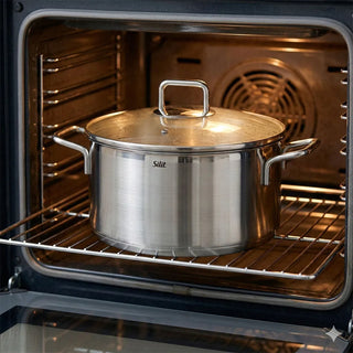 Silit kookpot met glazen deksel 24 cm - RVS kookpan voor dagelijks koken