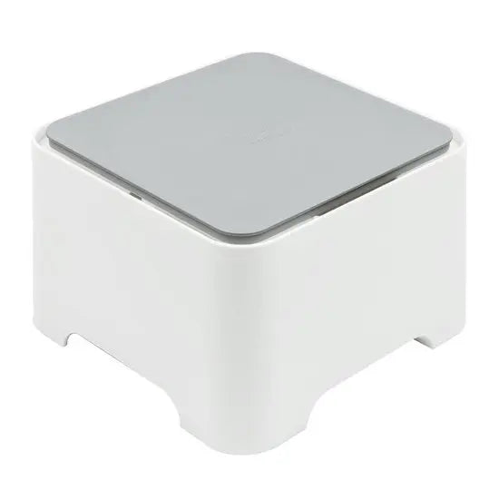 Allibert E-box vierkante kabelbox wit met grijs deksel