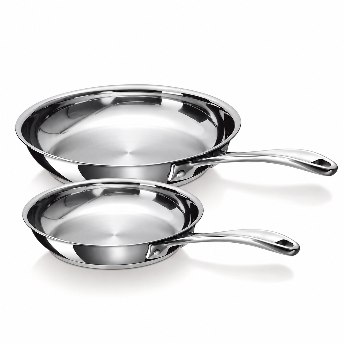 Alva Chef duo-set met twee RVS braadpannen 20 + 24 cm