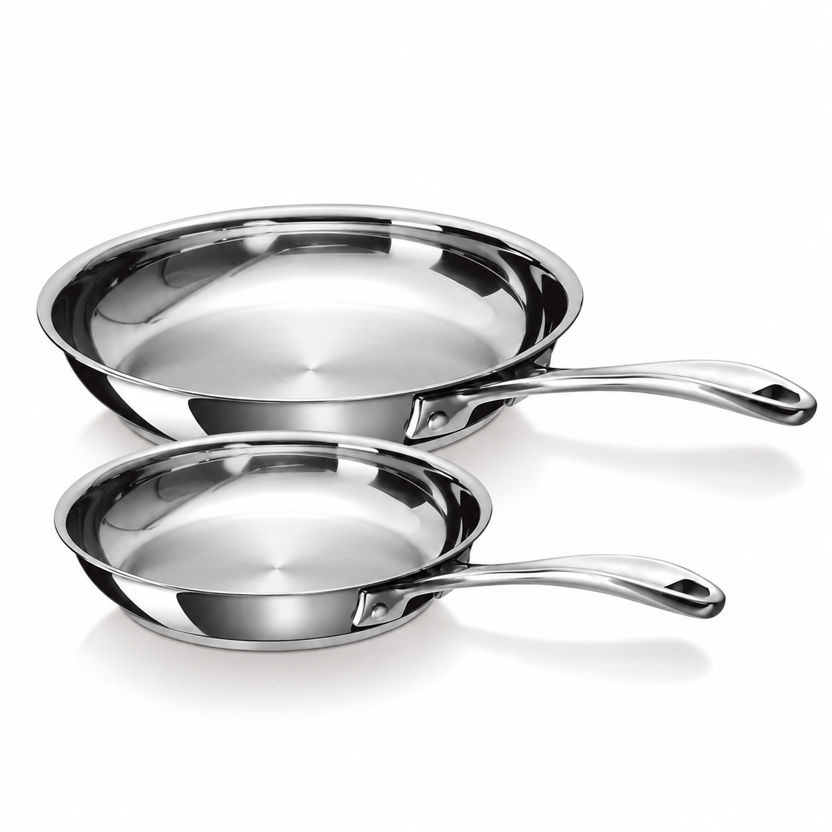 Alva Chef duo-set met twee RVS braadpannen 20 + 24 cm