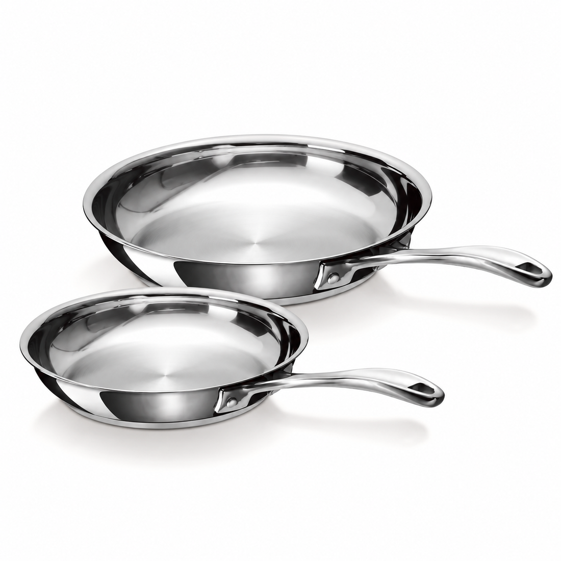 Alva Chef duo-set met twee RVS braadpannen 24 + 28 cm