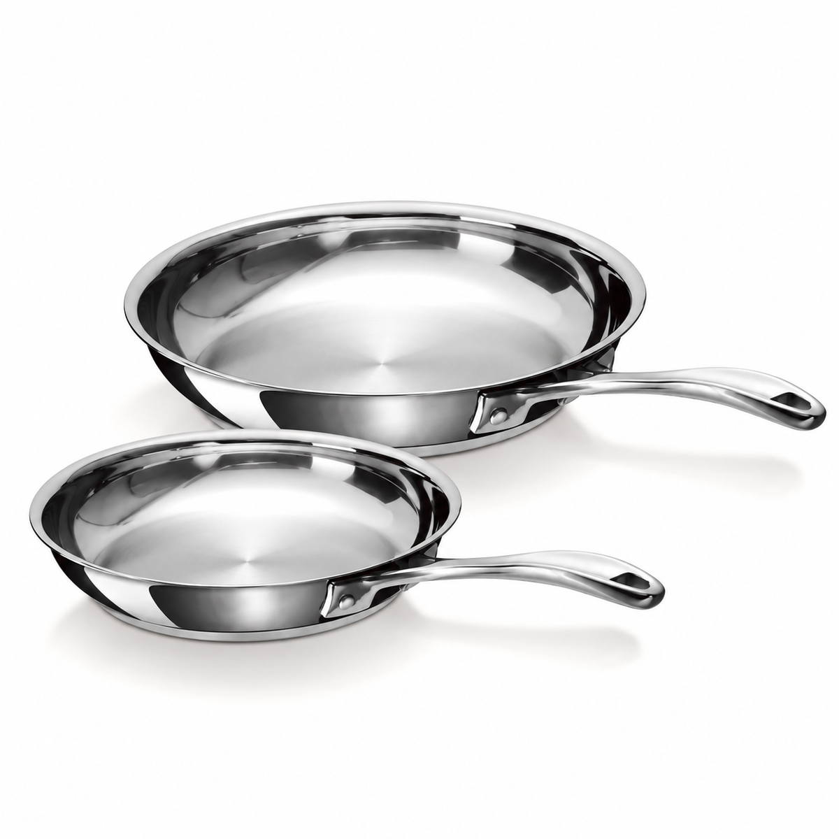 Alva Chef duo-set met twee RVS braadpannen 24 + 28 cm