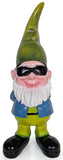 Coole Blauw Groene kabouter met bril - 41 cm